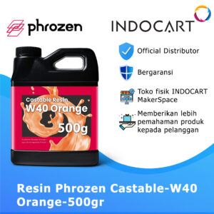 INDOCART Tinta Resin Phrozen Wax 40 Castable Jewelry W40 Orange-500gr